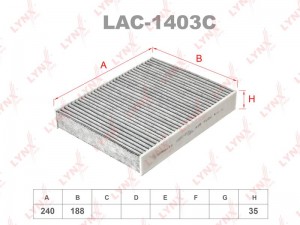 Фильтр салона LAC-1403C LYNXAUTO