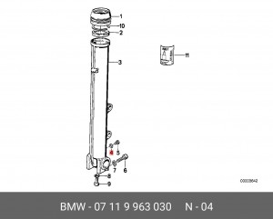 Уплотнительное кольцо, резьбовая пр 07 11 9 963 030 BMW