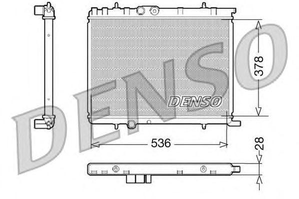 Радиатор, охлаждение двигател DRM07021 DENSO