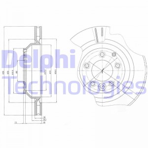 Тормозной диск BG4070 DELPHI