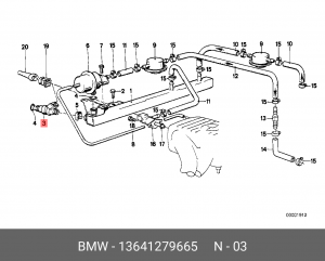 Клапанная форсунка 13 64 1 279 665 BMW