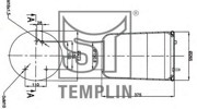 Кожух пневматической рессоры 040606106260 TEMPLIN