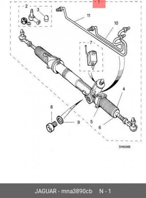 Рулевой механизм MNA3890CB JAGUAR