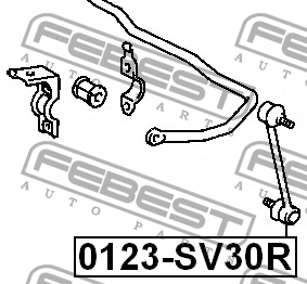 Стойка стабилизатора 0123-SV30R FEBEST