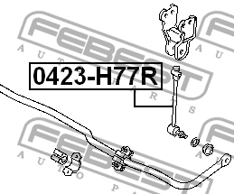 Стойка стабилизатора 0423-H77R FEBEST