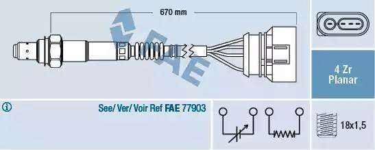 Лямбда-зонд 77302 FAE