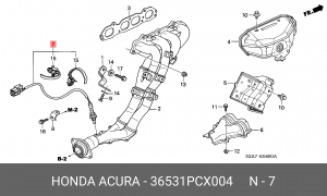 Лямбда-зонд 36531PCX004 HONDA