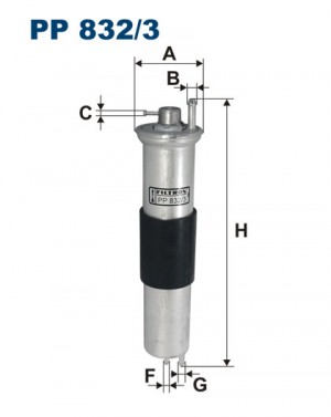 Фильтр топливный PP8323 FILTRON