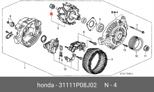 Подшипник генератора 31111P08J02 HONDA