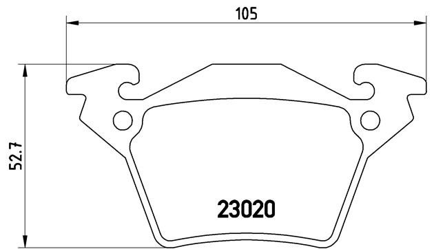 Комплект тормозных колодок, диско P50032 BREMBO
