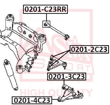 Рычаг подвески 0201-2C23 ASVA