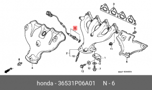 Лямбда-зонд 36531P06A01 HONDA