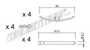 Комплектующие, колодки дискового тормоза KIT082 TRUSTING