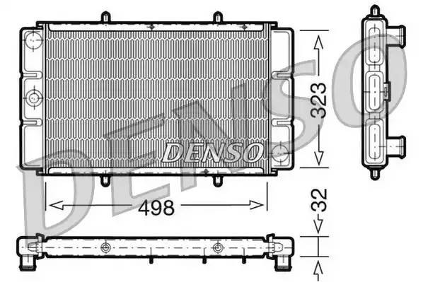 Радиатор, охлаждение двигател DRM24010 DENSO