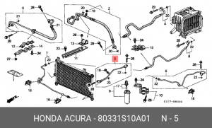 Шланг 80331S10A01 HONDA