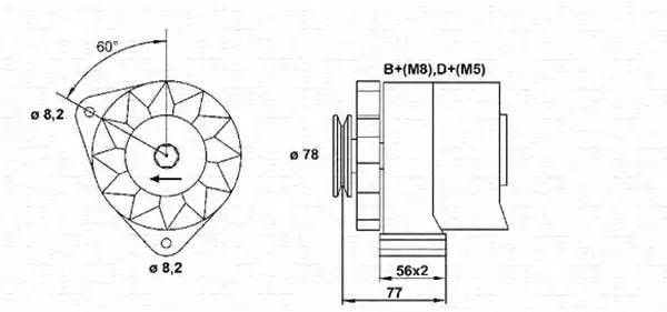 Генератор 943356656010 MAGNETI MARELLI