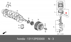 Деталь 13112PE0000 HONDA