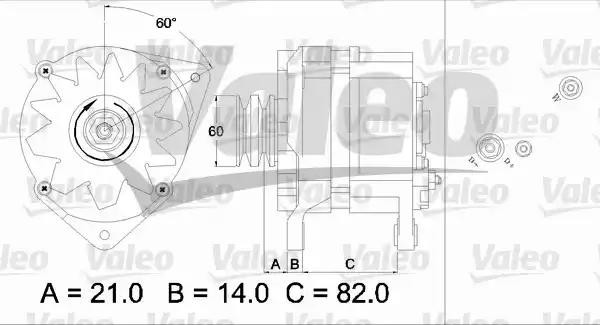 Генератор 436786 VALEO PHC