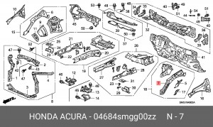 Деталь 04684SMGG00ZZ HONDA