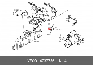 Стартер 4737756 IVECO