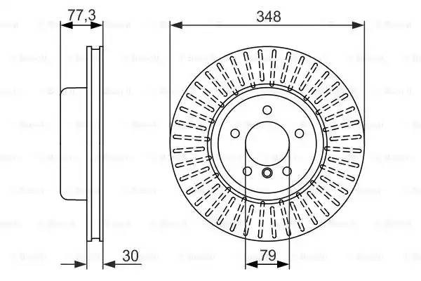 Диск тормозной 0 986 479 584 BOSCH