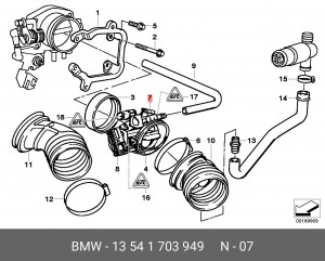 Карбюратор 13 54 1 703 949 BMW