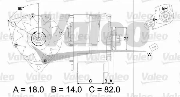 Генератор 436303 VALEO PHC