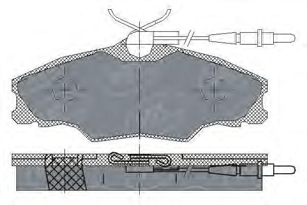 Комплект тормозных колодок, диско SP228 SCT
