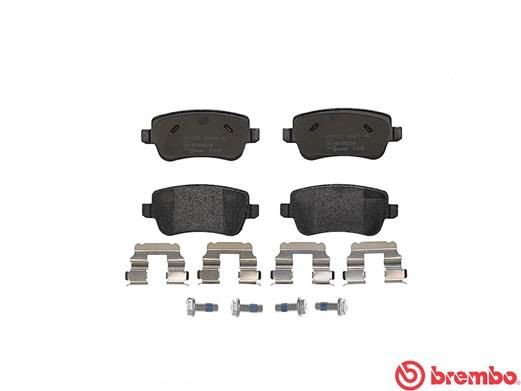 Комплект тормозных колодок, диско P23101 BREMBO