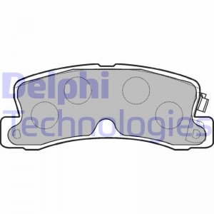 Комплект тормозных колодок, диско LP834 DELPHI