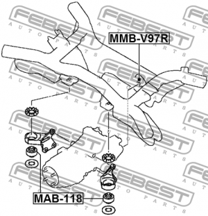 Сайлентблок MAB-118 FEBEST