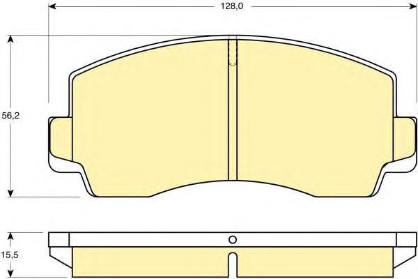 Комплект тормозных колодок, диско 6108289 GIRLING