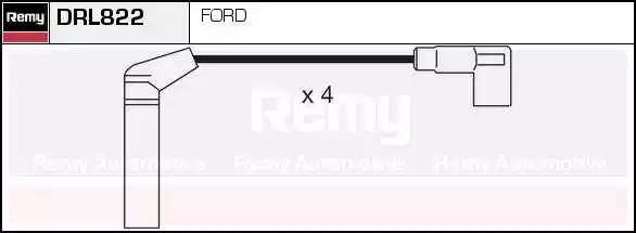 Ккомплект проводов зажигания DRL822 DELCO REMY