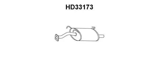 Глушитель выхлопных газов конечный HD33173 VENEPORTE