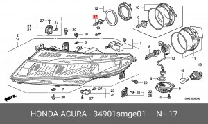 Лампа 34901SMGE01 HONDA