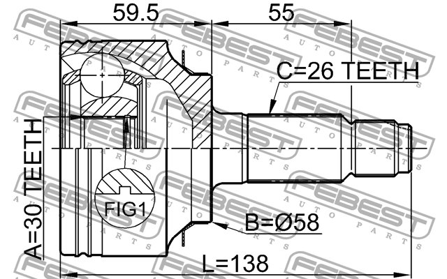 ШРУС 0310-FD FEBEST