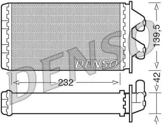 Теплообменник, отопление салона DRR09081 DENSO