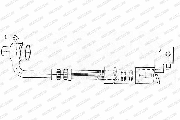 Тормозной шланг FHY2279 FERODO