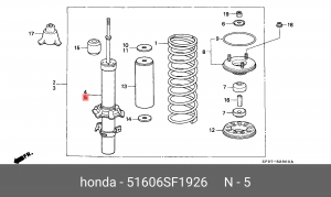 Амортизатор 51606SF1926 HONDA