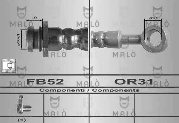 Тормозной шланг 80279 MALO
