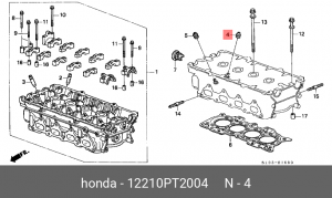 Уплотнительное кольцо, стержень кла 12210-PT2-004 HONDA