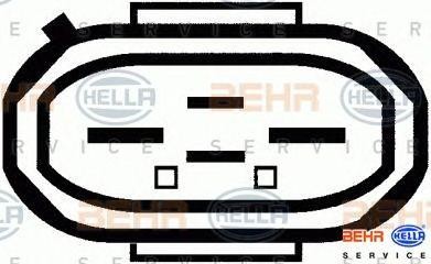 Вентилятор, охлаждение двигателя 8EW 009 144-521 HELLA