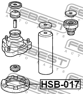 Проставка пружины подвески HSB-017 FEBEST