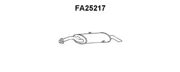Глушитель выхлопных газов конечный FA25217 VENEPORTE
