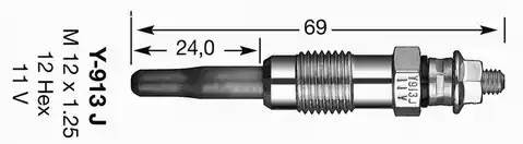 Свеча накаливания 5317 NGK NTK