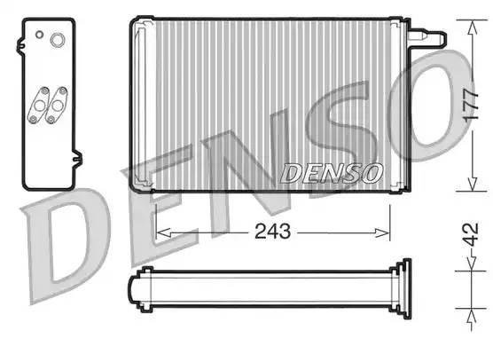 Теплообменник, отопление салона DRR09030 DENSO