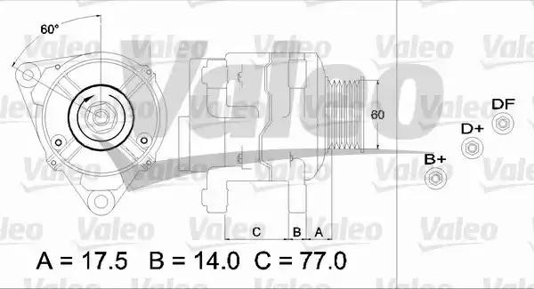 Генератор 437388 VALEO PHC