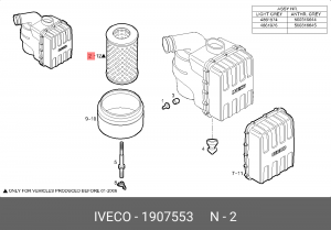 Воздушный фильтр 1907553 IVECO