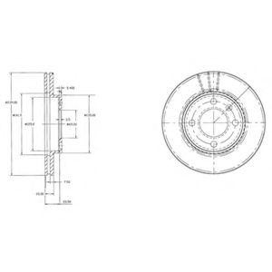 Тормозной диск BG2109 DELPHI