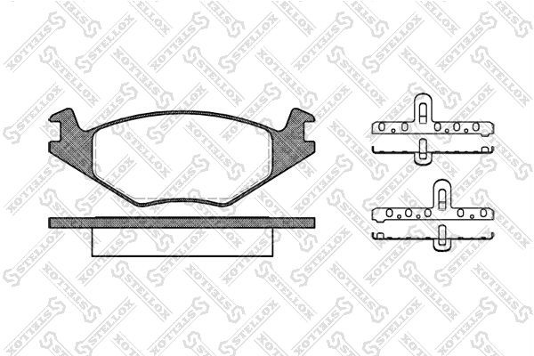 Колодки тормозные дисковые 182-020-SX STELLOX